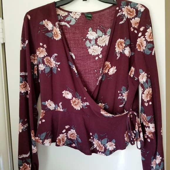 Maroon Crop Top - Picture 1 of 6